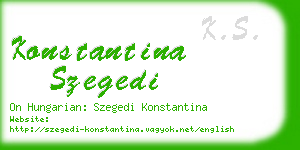 konstantina szegedi business card